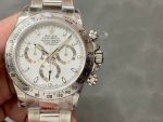 Rolex Daytona 116520 Stainless Steel Case White Dial 40MM Mens Replica Watch - Image 3