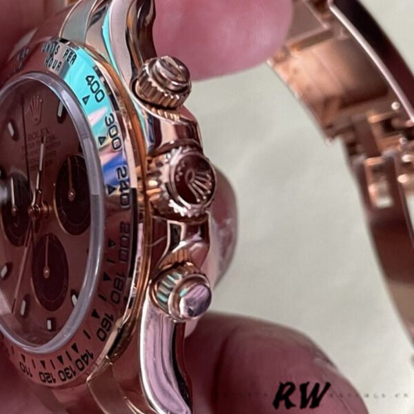 Rolex Daytona 126505 Everose Gold Sundust Panda Dial 40MM Mens Replica Watch - Image 3