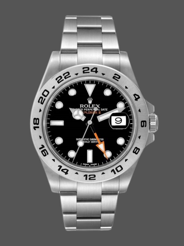 Rolex Explorer II 216570 Stainless Steel Black Dial 42MM Mens Replica Watch - Image 1
