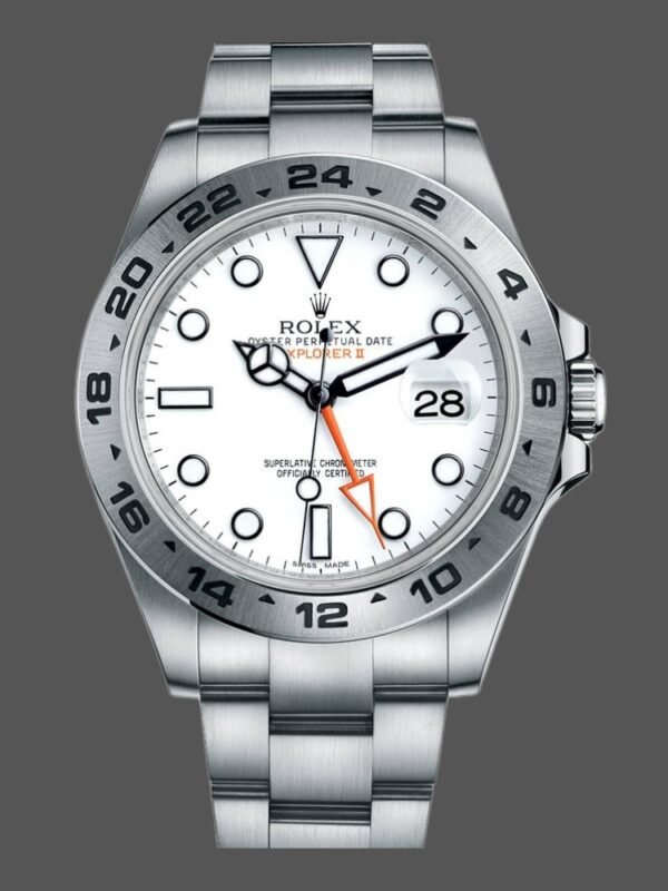Rolex Explorer II 216570 Stainless Steel White Dial 42MM Mens Replica Watch - Image 1