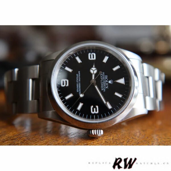 Rolex Explorer SRL156 14270 Stainless Steel Black Dial 36MM Mens Replica Watch - Image 2