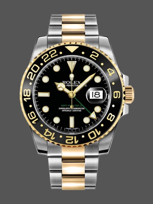 Rolex GMT-Master II 116713LN stainless steel case Black Dial 40mm Mens Replica Watch - Image 1
