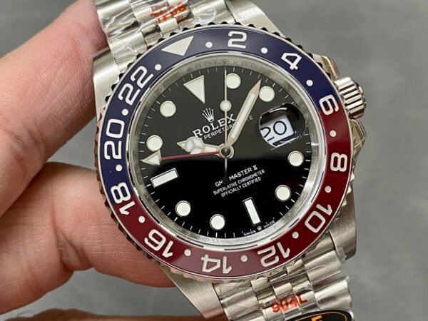 Rolex GMT-Master II 126710BLRO Stainless Steel Black Dial 40MM Mens Replica Watch - Image 4