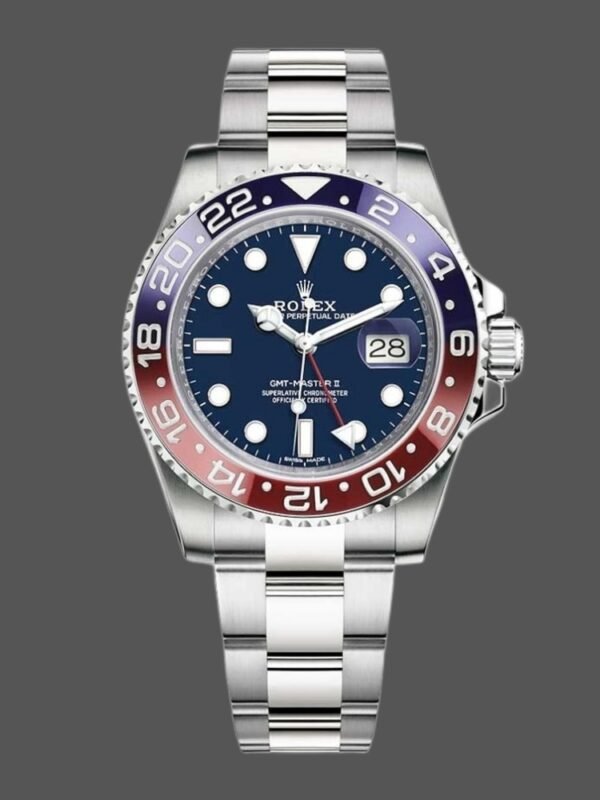 Rolex GMT-Master II 126719BLRO White Gold Blue Dial 40mm Mens Replica Watch - Image 1