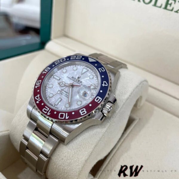 Rolex GMT-Master II 126719 White Gold Meteorite Grey Dial 40mm Mens Replica Watch - Image 3