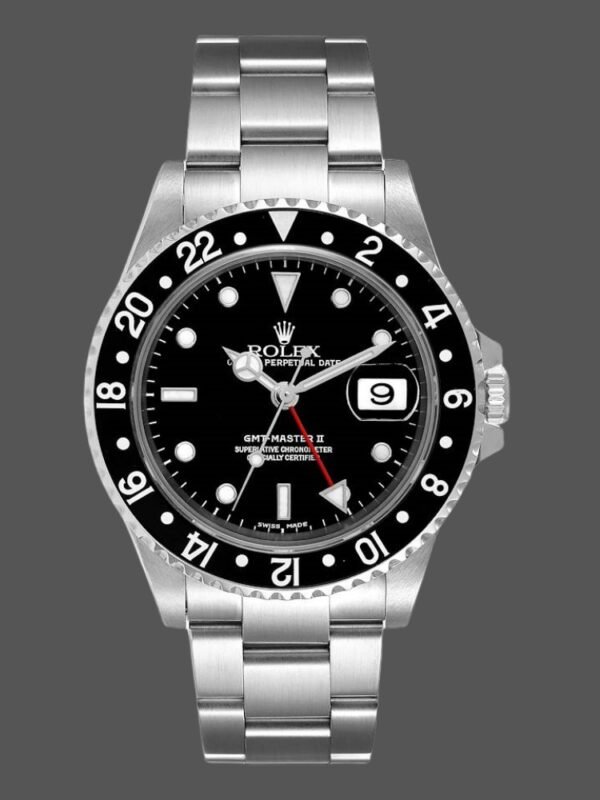 Rolex GMT-Master II 16710 Black Dial Stainless Steel Case 40MM Mens Replica Watch - Image 1