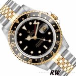 Rolex GMT-Master II 16713LN Oystersteel Yellow Gold Black Dial 40MM Mens Replica Watch - Image 3