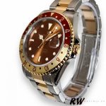 Rolex GMT-Master II 16713 White Gold Chocolate Dial 40mm Mens Replica Watch - Image 3