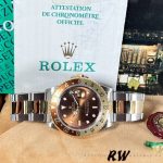 Rolex GMT-Master II 16713 White Gold Chocolate Dial 40mm Mens Replica Watch - Image 4