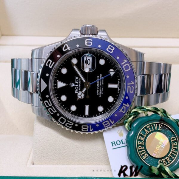 Rolex GMT-Master II Batman 116710BLNR Black Dial 40mm Mens Replica Watch - Image 4