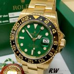Rolex GMT Master II 116718LN Oyster Bracelet Green Dial 40mm Mens Replica Watch - Image 2