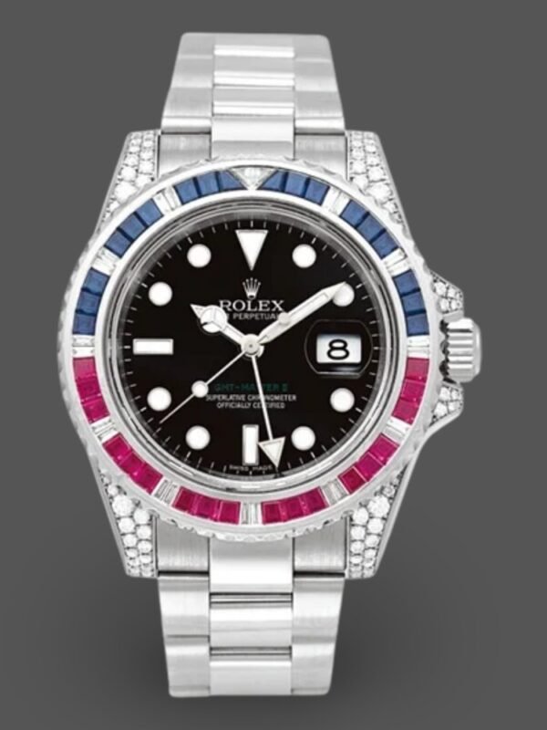 Rolex GMT Master II 116759SA Black Dial 40mm Mens Replica Watch - Image 1