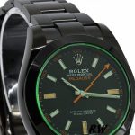 Rolex Milgauss 116400GV Green Crystal Stainless Steel/PVD Black Dial 40MM Mens Replica Watch - Image 4