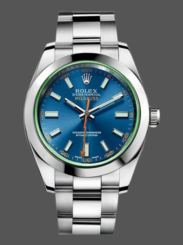 Rolex Milgauss 116400GV Stainless Steel Z-blue Dial 40mm Mens Replica Watch - Image 1