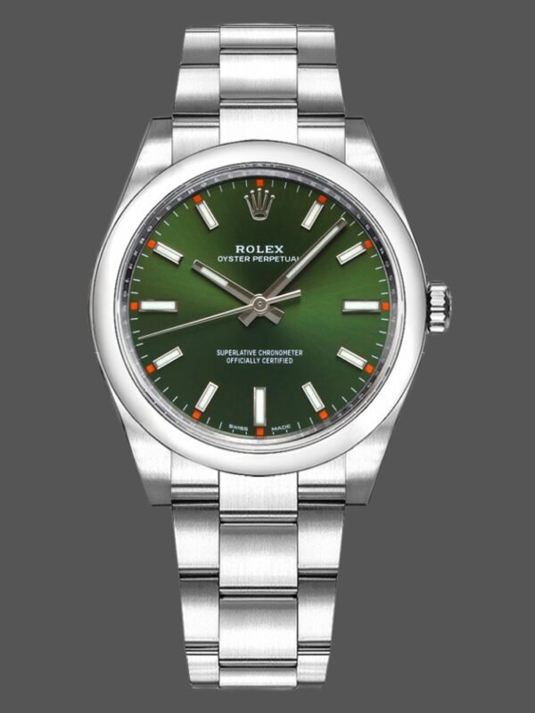 Rolex Oyster Perpetual Air-King 114200 Olive Green Index Dial 34mm Unisex Replica watch - Image 1