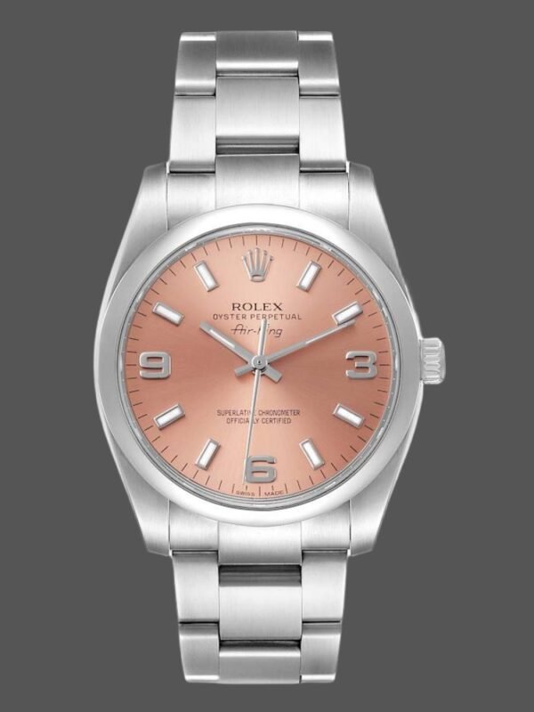 Rolex Oyster Perpetual Air-King 114200 Salmon Dial 34mm Unisex Replica watch - Image 1