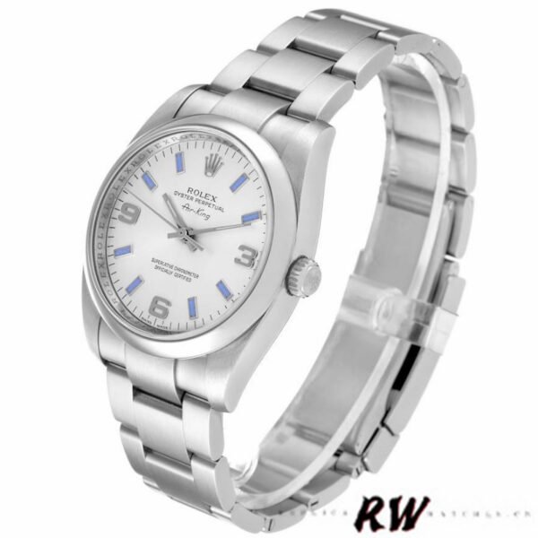 Rolex Oyster Perpetual Air-King 114200 Silver Dial 34mm Unisex Replica watch - Image 3