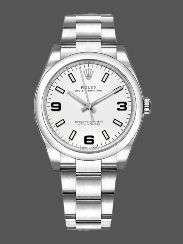 Rolex Oyster Perpetual Air-King 114200 White Dial 34mm Automatic Unisex replica watch - Image 1