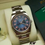 Rolex Oyster Perpetual Air-King 114234 Blue Dial Stainless Steel Oyster 34mm Unisex replica watch - Image 2