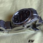 Rolex Oyster Perpetual Air-King 114234 Blue Dial fluted white gold bezel 34mm Unisex replica watch - Image 3