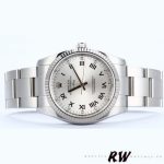 Rolex Oyster Perpetual Air-King 114234 Silver Roman Diamond Dial 34mm Unisex Replica Watch - Image 3