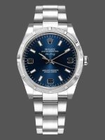 Rolex Oyster Perpetual air-king 114210 Blue Dial 34mm Unisex replica watch