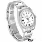 Rolex Oyster Perpetual air-king 114210 White Dial 34mm Unisex replica watch - Image 2