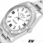 Rolex Oyster Perpetual air-king 114210 White Dial 34mm Unisex replica watch - Image 4