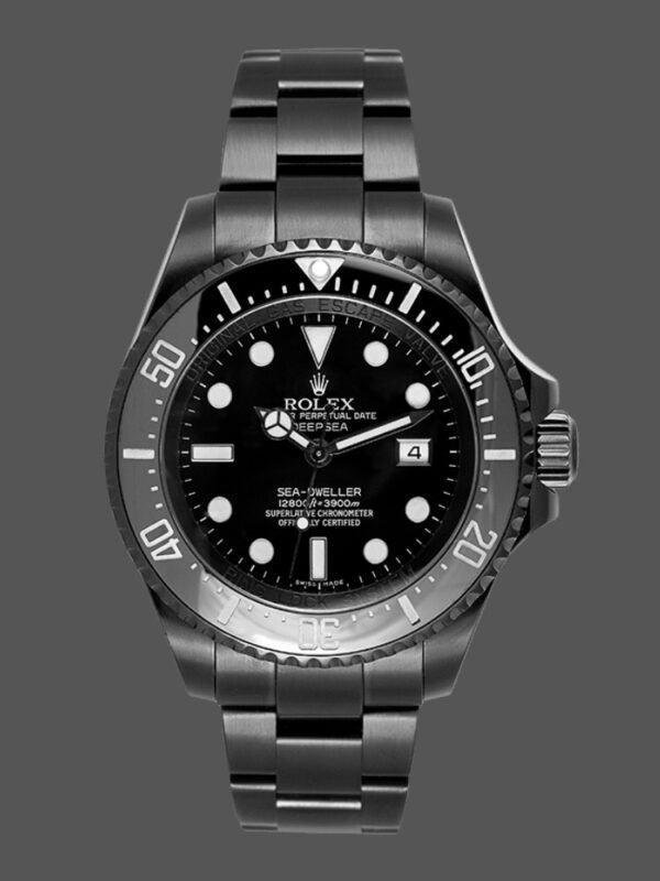 Rolex Sea-Dweller Deepsea 116660 PVD/DLC Coated Stainless Steel Black Dial 44MM Mens Replica Watch - Image 1