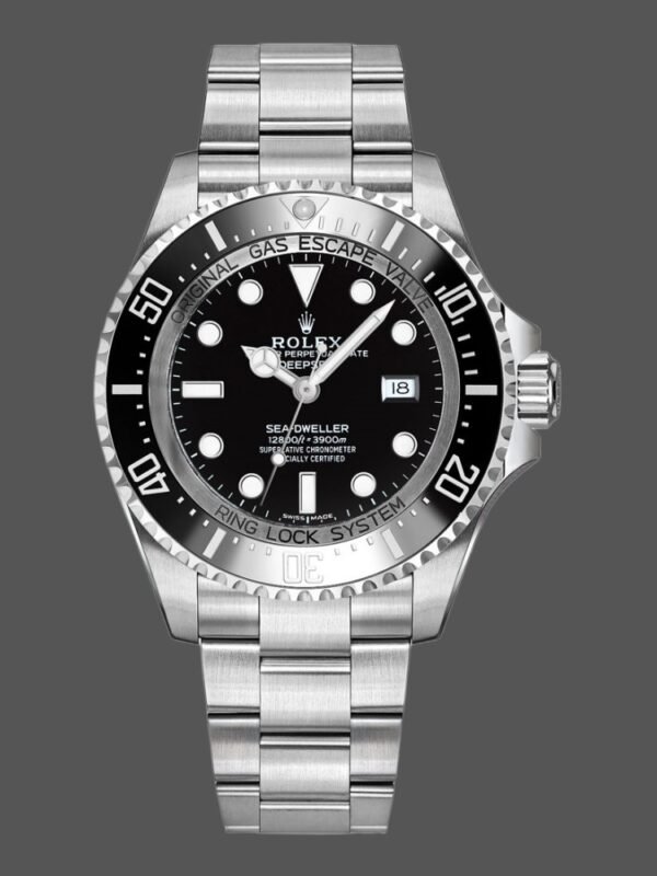 Rolex Sea-Dweller Deepsea 116660 Stainless Steel Black Dial 44MM Mens Replica Watch - Image 1
