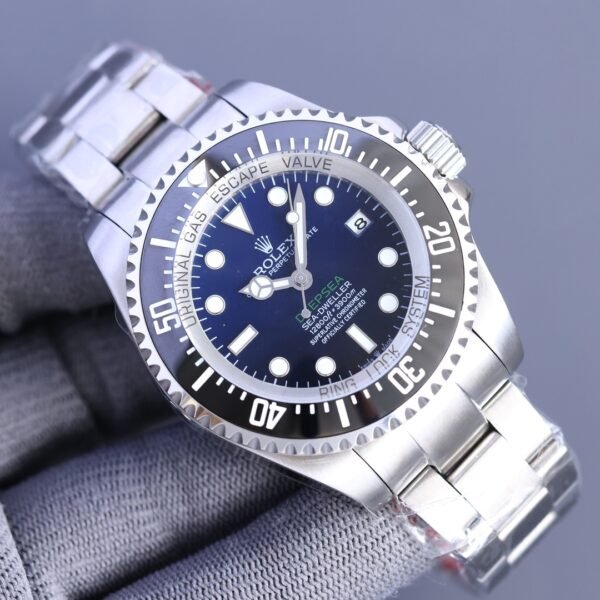 Rolex Sea-Dweller Deepsea 116660 Stainless Steel D-Blue Dial 44MM Mens Replica Watch - Image 3