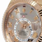 Rolex Sky-Dweller 326135 Sundust Dial Rose Gold 42MM Mens Replica Watch - Image 4