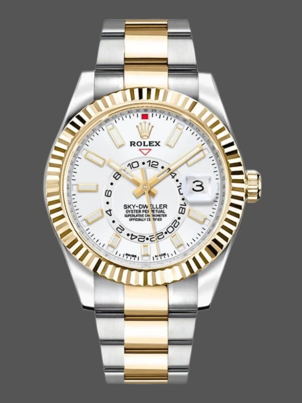 Rolex Sky-Dweller 326933 Stainless Steel White Dial 42MM Mens Replica Watch - Image 1
