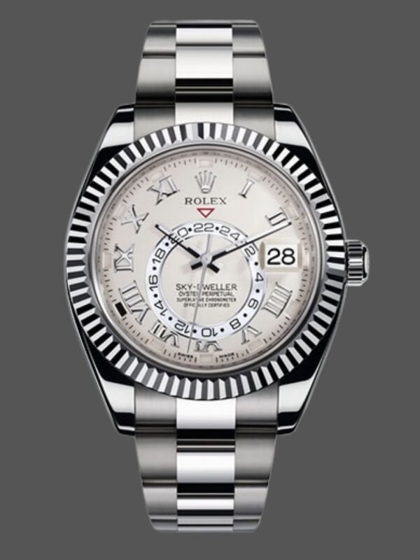 Rolex Sky-Dweller 326939 Fluted Bezel Ivory Dial 42MM Mens Replica Watch - Image 1