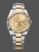 Rolex Sky Dweller Champagne Dial Yellow Gold 336933 42mm