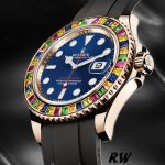 Rolex Yacht Master 116695 Black Rubber Strap Blue Dial 40MM Mens Replica Watch - Image 4
