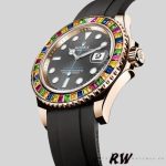 Rolex Yacht Master 116695 Black Rubber Strap Grey Dial 40MM Mens Replica Watch - Image 3