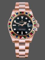 Rolex Yacht Master 116695 Everose Gold Black Dial 40MM Mens Replica Watch