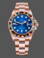 Rolex Yacht Master 116695 Everose Gold Blue Dial 40MM Mens Replica Watch