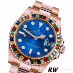 Rolex Yacht Master 116695 Everose Gold Blue Dial 40MM Mens Replica Watch - Image 2