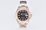 Rolex Yacht Master 126621 EverRose Gold Black Dial 40MM Mens Replica Watch - Image 3