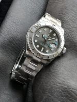 Rolex Yacht Master 126622 Platinum Bezel Dark Rhodium Grey Dial 40MM Mens Replica Watch - Image 2
