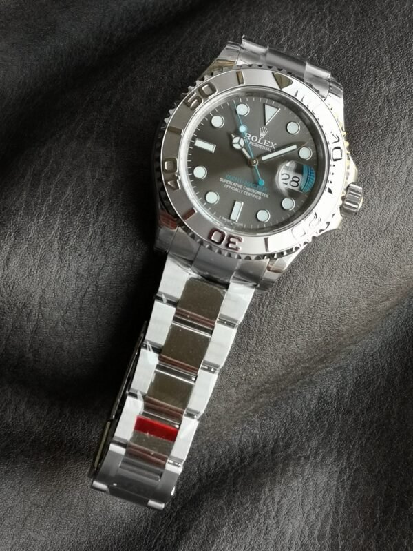 Rolex Yacht Master 126622 Platinum Bezel Dark Rhodium Grey Dial 40MM Mens Replica Watch - Image 4