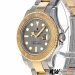 Rolex Yacht Master 168623 Steel Yellow Gold Platinum Dial 35MM Unisex Replica Watch - Image 3