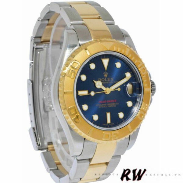 Rolex Yacht Master 168623 Steel and Gold Blue Dial 35MM Unisex Replica Watch - Image 3