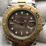 Rolex Yacht Master 169623 Steel Yellow Gold Black MOP Dial 29MM Lady Replica Watch - Image 2