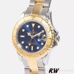 Rolex Yacht Master 169623 Steel Yellow Gold Blue Dial 29MM Lady Replica Watch - Image 3