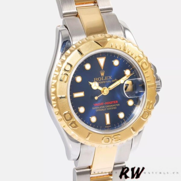 Rolex Yacht Master 169623 Steel Yellow Gold Blue Dial 29MM Lady Replica Watch - Image 2