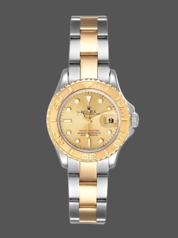 Rolex Yacht Master 169623 Steel Yellow Gold Champagne Dial 29MM Lady Replica Watch - Image 1