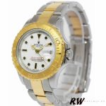 Rolex Yacht Master 169623 Steel Yellow Gold White Dial 29MM Lady Replica Watch - Image 3